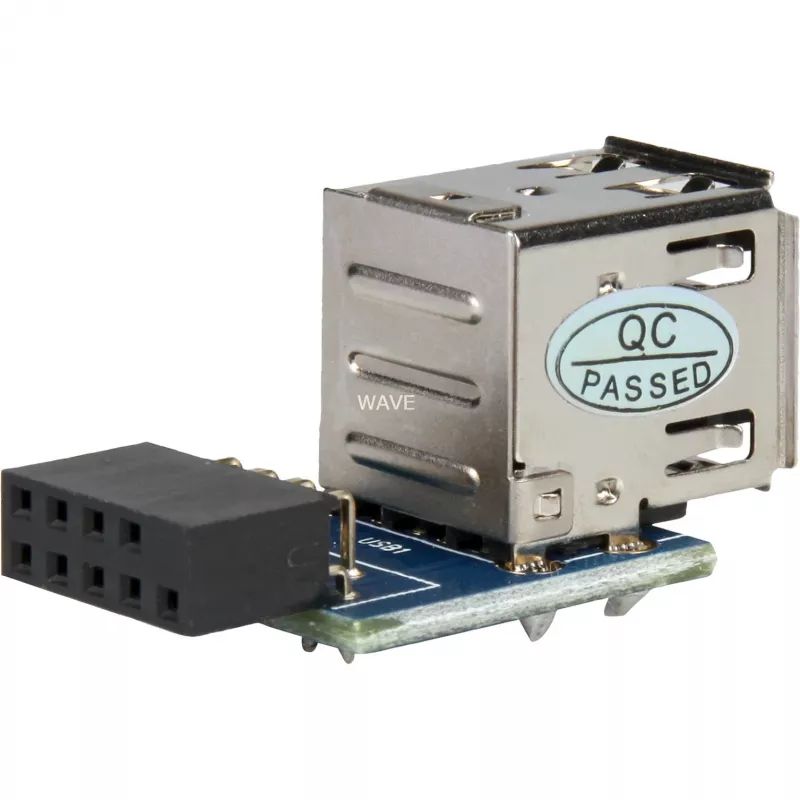 Adaptador DELOCK 1 x 9 pines 2,54 mm a 2 x USB 2.0-A 41825
