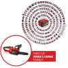 Einhell GE-LC 18 Li - Solo 4,3 m/s 18 V Ion de litio (Li-Ion) Negro - Rojo Motosierra a batería (4501761)
