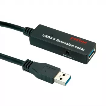 Cable USB ROLINE 12.04.1071 15 m USB 3.2 Gen 1 negro