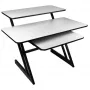 SD3 - Escritorio estudio puesto de trabajo tablero estante para equipo de audio bandeja extraíble para teclado 91,4 cm