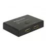 DeLock conmutador HDMI 2 - 1 bidireccional 4K 60 Hz - conmutador de vídeo/audio - 2 x HDMI - sobremesa