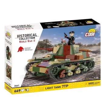 Bloques de construcción Cobi Tanque ligero 7TP modelo, 669 piezas, COBI-2661