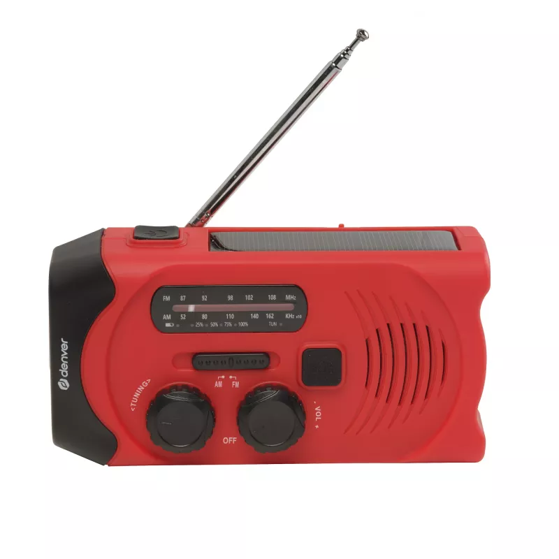 Batería externa Denver SCR-2010 de iones de litio 2000 mAh roja