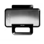 Sandwichera MPM MPO-43M 3 en 1 1000W – prensa de sándwiches multifunción para 4 sándwiches, parrilla, tostado y gofres, negra