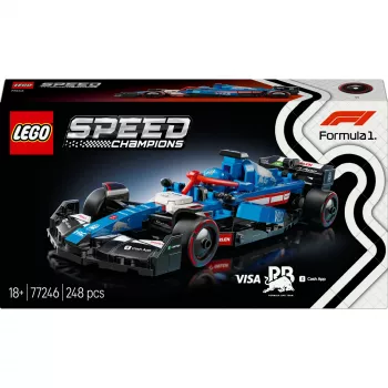 Juguete de construcción LEGO Speed Champions Modelo de coche de carreras F1 77246 — 248 piezas, 1 minifigura, edad 10+