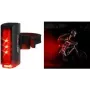 FISCHER PLUS TWIN STOP Piloto trasero de aluminio con iluminación inferior