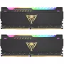 32 GB Patriot DIMM 3600 (2x 16 GB) Dual-Kit (negro, PVSR432G360C8K, Viper Steel RGB, INTEL XMP)