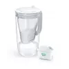 Brita Glass+1 Maxtra Pro Pure Performance jarra filtrante de cristal, 2,5 l totales / 1,5 l filtrados, apta para lavavajillas, gris