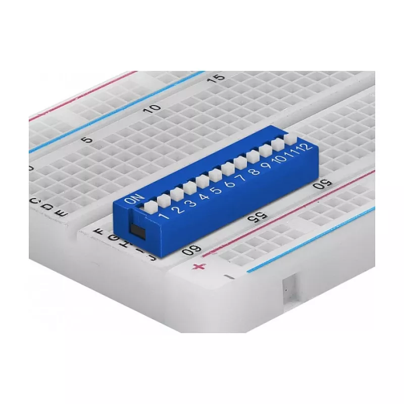 Delock 66388 Interruptor DIP para PCB, azul, 10 uds.