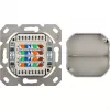 Wentronic Goobay toma universal CAT 6 incl. marco de montaje en superficie, blanco - 2x toma de red RJ45 apantallada (68244)