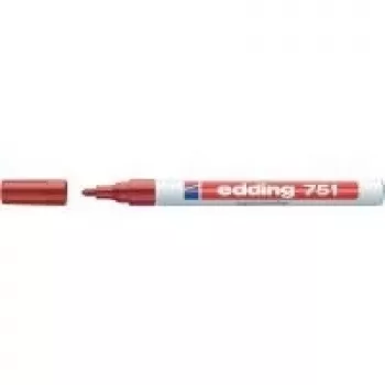 Rotulador Edding 750 (modelo 4-750-1-3002) rojo, punta 2–4 mm, color permanente cubriente