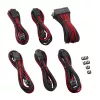 CableMod PRO ModMesh CM-PCAB-BKIT-NKKR-3PK-R kit de cables alargadores, negro/rojo
