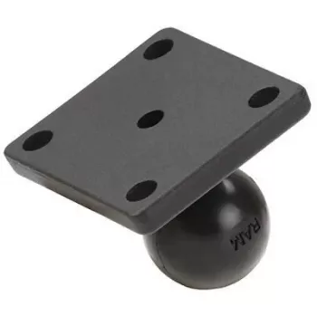 Placa base rectangular RAM Mounts (2 x 1.7 ) - rótula B (1 ), cuadrícula AMPS (RAM-B-347U)