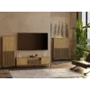 Vitrina KAMARO 2DK estrecha/GŁ roble ARTISAN