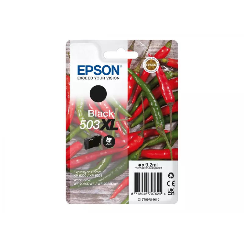 Epson 503XL cartucho de tinta 1 ud. original alto rendimiento (XL) negro