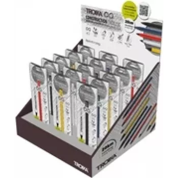 Expositor de venta TROIKA Construction Lápiz multitarea sin fin 15 uds. surtidos