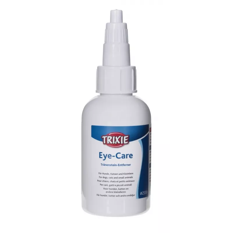 Limpieza ocular Trixie 50 ml para gatos y perros – solución salina estéril para lavado de ojos, 50 ml