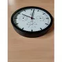NeXtime Reloj 2635zw Estación meteorológica, Ø34 cm, pared, negro