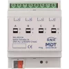 Actuador de conmutación MDT AKI-0416.04 4 canales 4TE REG 16/20A 230VAC carga C industria 200µF (AKI-0416.04)