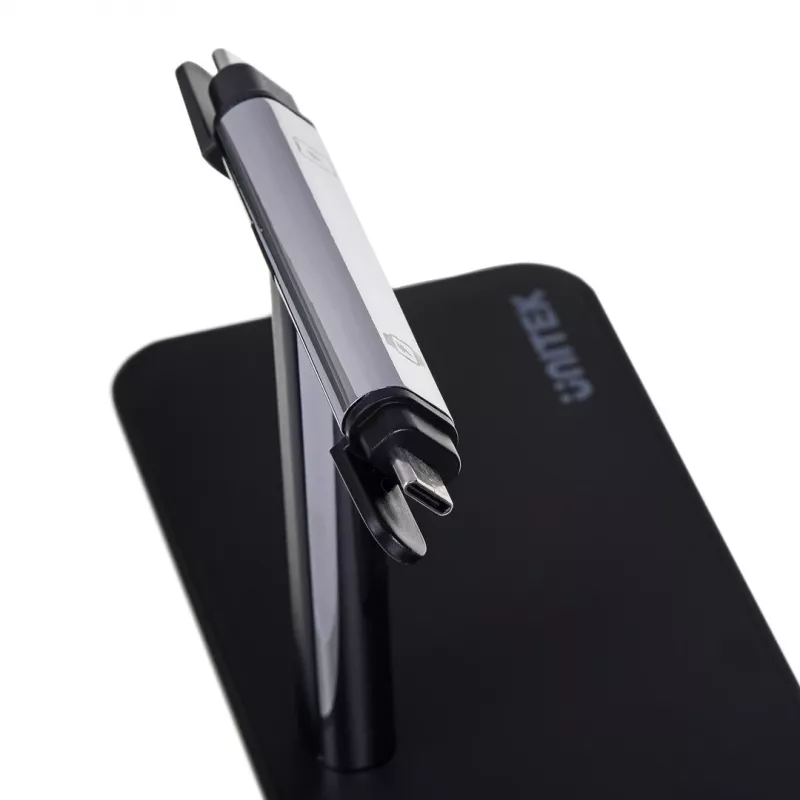 Estación de carga de sobremesa UNITEK P1212A 15 W inalámbrica ABS negro plata