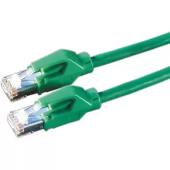 Cable de parcheo DRAKA Cat.6 clase E S/FTP UC900 TM21 LSOH verde 0,5 m
