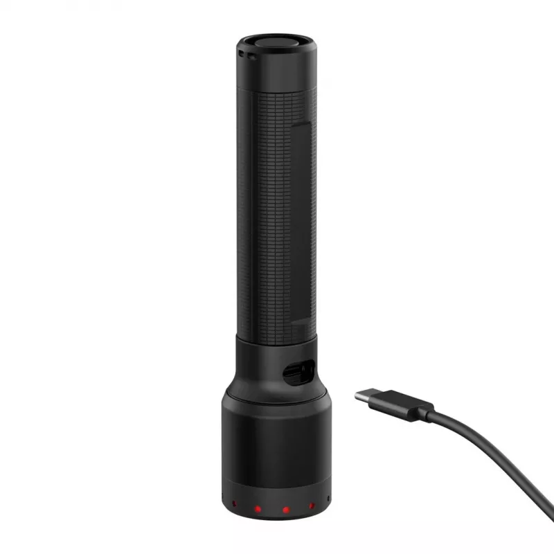 Linterna de mano LED Ledlenser P6R negra