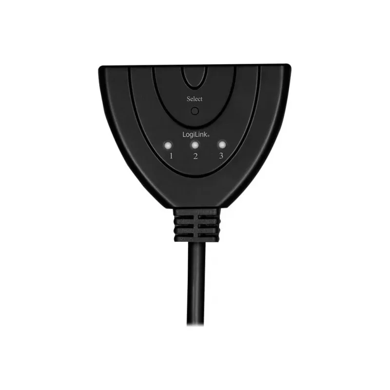 LogiLink - Divisor/conmutador de vídeo/audio - 3 x HDMI - Sobremesa