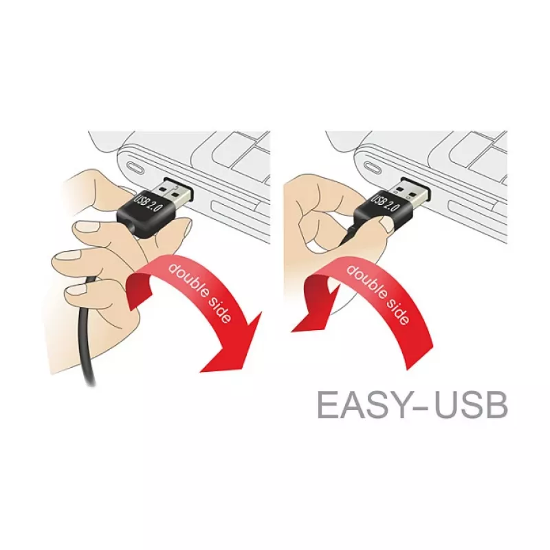 Cable USB DeLOCK 0,5 m USB2.0-A USB2.0 Mini-B