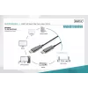 Cable de fibra óptica híbrida HDMI AOC Digitus AK-330125-100-S