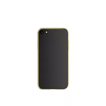 Funda protectora Devia Glimmer Series para iPhone SE2, dorado, parte trasera rígida de PC