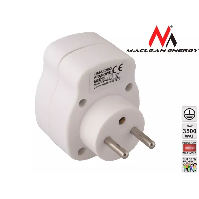 Toma de corriente MACLEAN MCE13 con interruptor