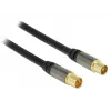 Cable coaxial RG-6/U DeLOCK 88922 1 m IEC negro