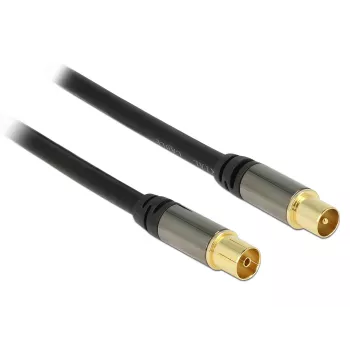 Cable coaxial RG-6/U DeLOCK 88922 1 m IEC negro
