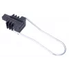 Soporte para cable de fibra óptica Extralink AC-12 para 2–24 fibras, Ø máx. de haz 1,2 cm, ABS y metal, negro
