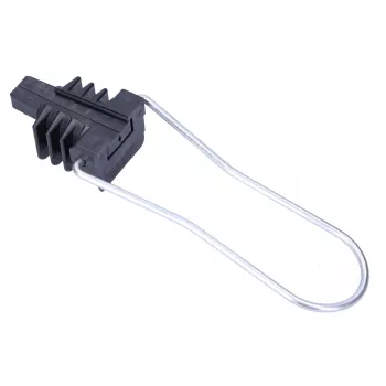Soporte para cable de fibra óptica Extralink AC-12 para 2–24 fibras, Ø máx. de haz 1,2 cm, ABS y metal, negro