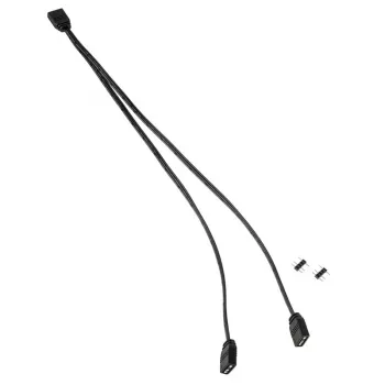 Cable divisor Kolink ARGB 1-2 30 cm, 5 V, negro