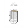 Cama Meble LOTTA 2D2D armario, blanco + roble Sonoma