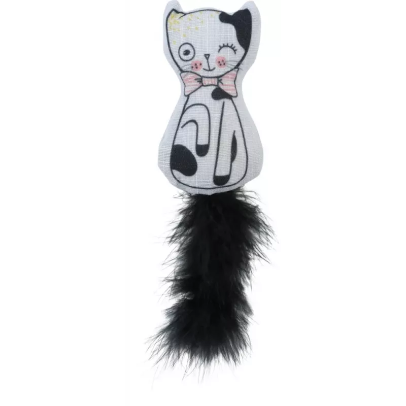 ZOLUX Chatouille gato con plumas y hierba gatera - juguete para gatos - 13 cm