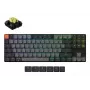 Teclado mecánico 80% Keychron K1X-B4 — USB + Bluetooth, QWERTY inglés, 87 teclas, retroiluminación RGB, gris