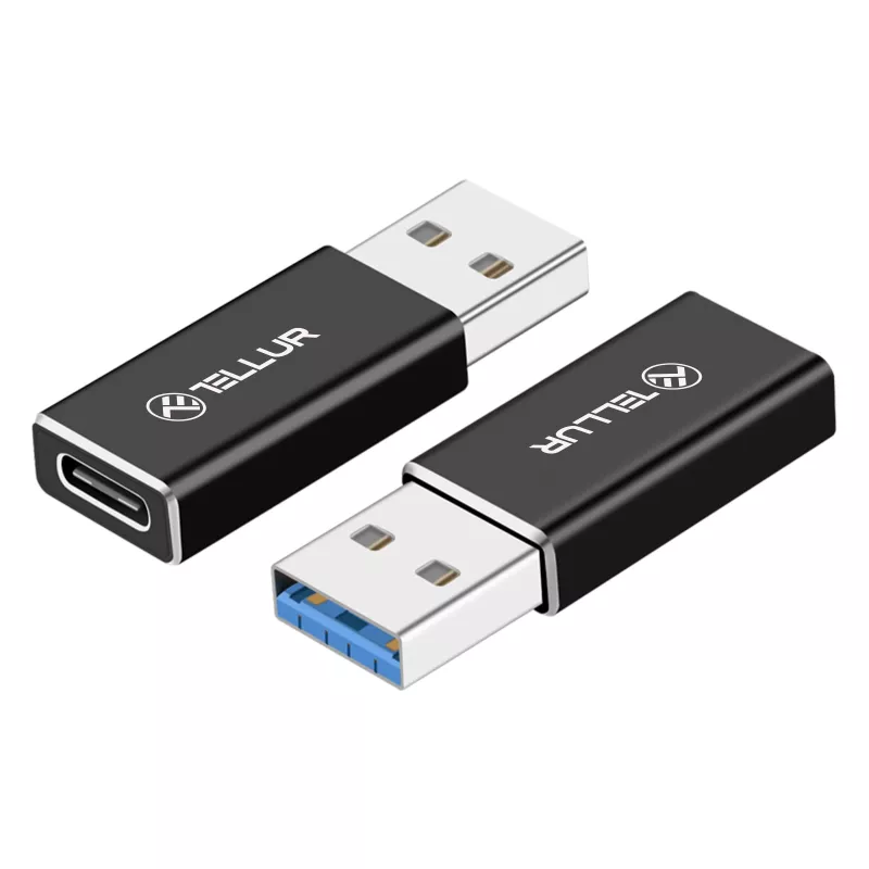 Tellur adaptador de USB-A a USB-C (macho/hembra)