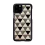 Funda para móvil iKins para iPhone 11 Pro – diseño piramidal negro