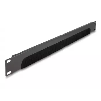 Regleta de cepillos DeLOCK 66750 gris metal nailon 19 pulgadas