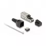 DeLOCK Conector macho RJ45 a LSA Cat.6A sin herramientas con alivio de tracción