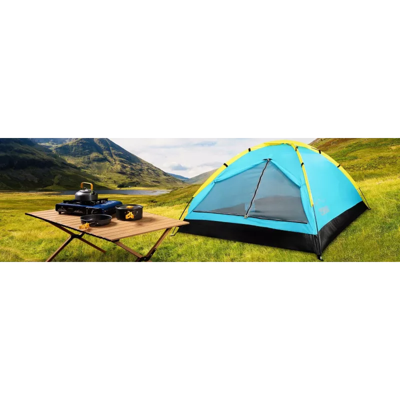 Tienda de campaña PROMIS NT60 iglú de camping para 2 personas impermeable con mosquitera