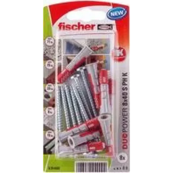 Fischer DuoPower 8 x 40 S PH K NV taco 40 mm 535480 1 set (535480)