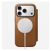 Funda tipo folio Nomad Modern Leather Folio para iPhone 17 Pro, cuero + aluminio, 6,3