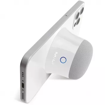 Altavoz portátil monofónico MILI Ultron 461891 — 3 W RMS, inalámbrico, batería integrada de 420 mAh, blanco