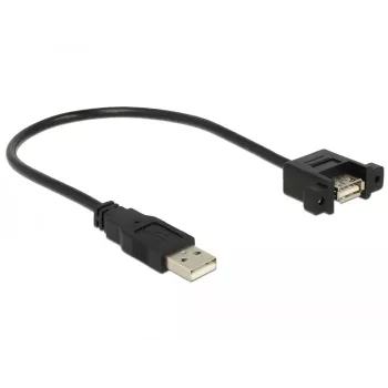 Cable USB DeLOCK 85462 USB 2.0 0,25 m negro
