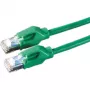 Cable de red DRAKA Cat.6 Clase E S/FTP UC900 TM21 LSOH verde 1m