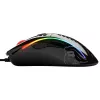 Ratón gaming Glorious Model D - negro, brillante + alfombrilla - XL